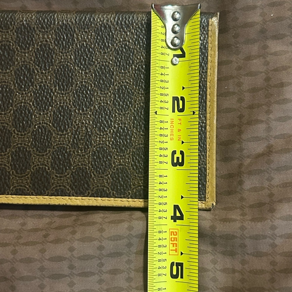 vintage Celine Macadam canvas long bifold wallet with leather trim. - Picture 15 of 15